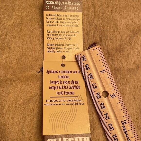 Alpaca Camargo Handmade Scarf - Picture 3 of 6